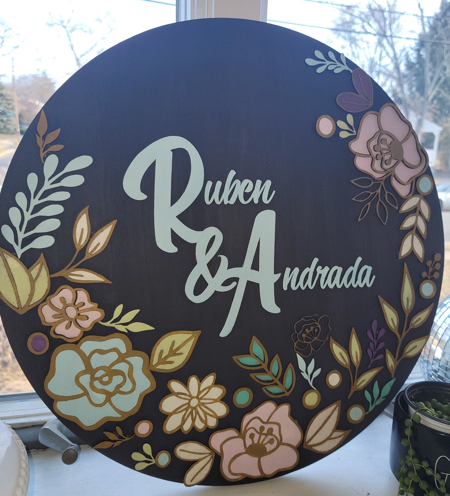 Custom Couple's sign the Ruben and Andrada