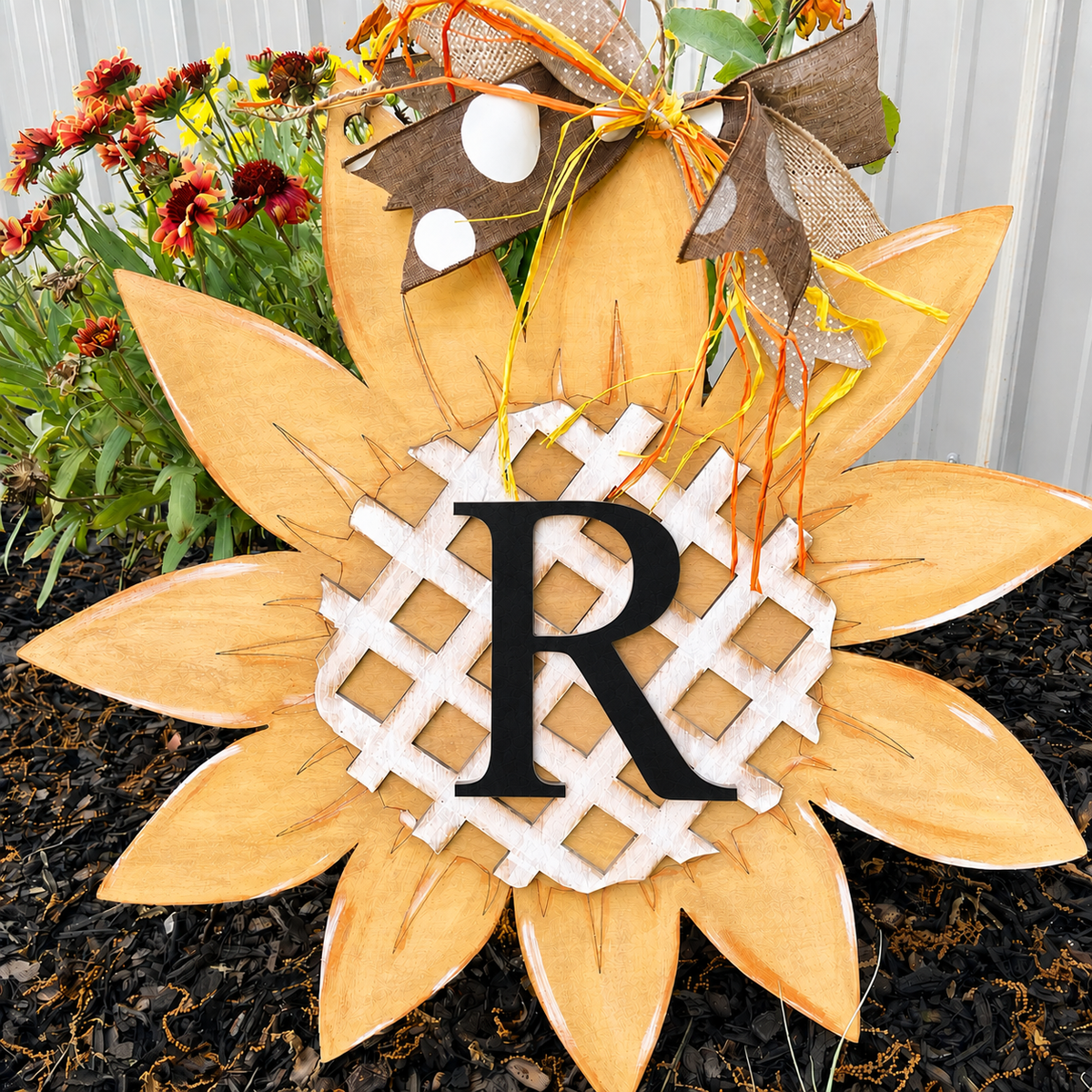 Wooden Fall Pumpkin or Sunflower Door Hanger a Painting With The Alpacas Event