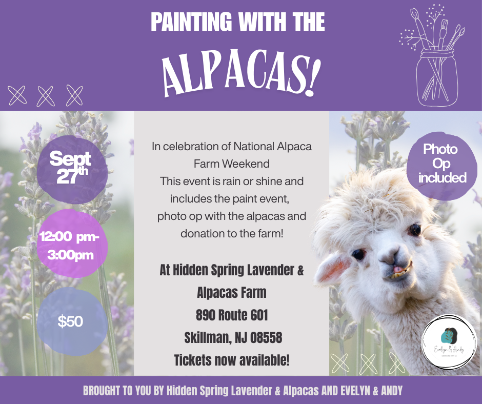 Painting with the Alpacas!