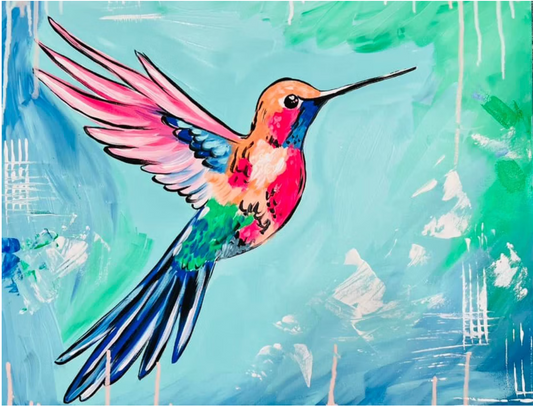 Hummingbird Canvas Art Kit