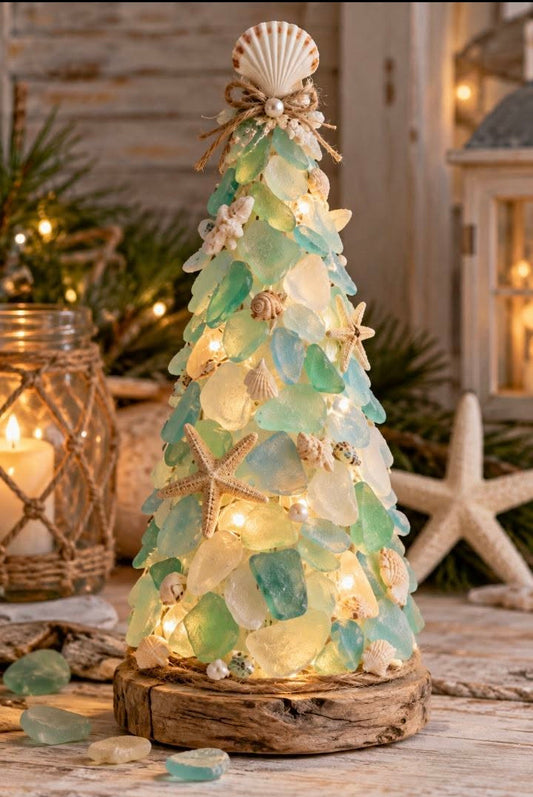 Crafting with the Alpacas: Sea Glass Christmas Tree Workshop