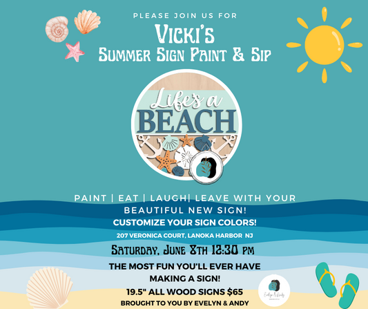 Vicky's Paint and sip party