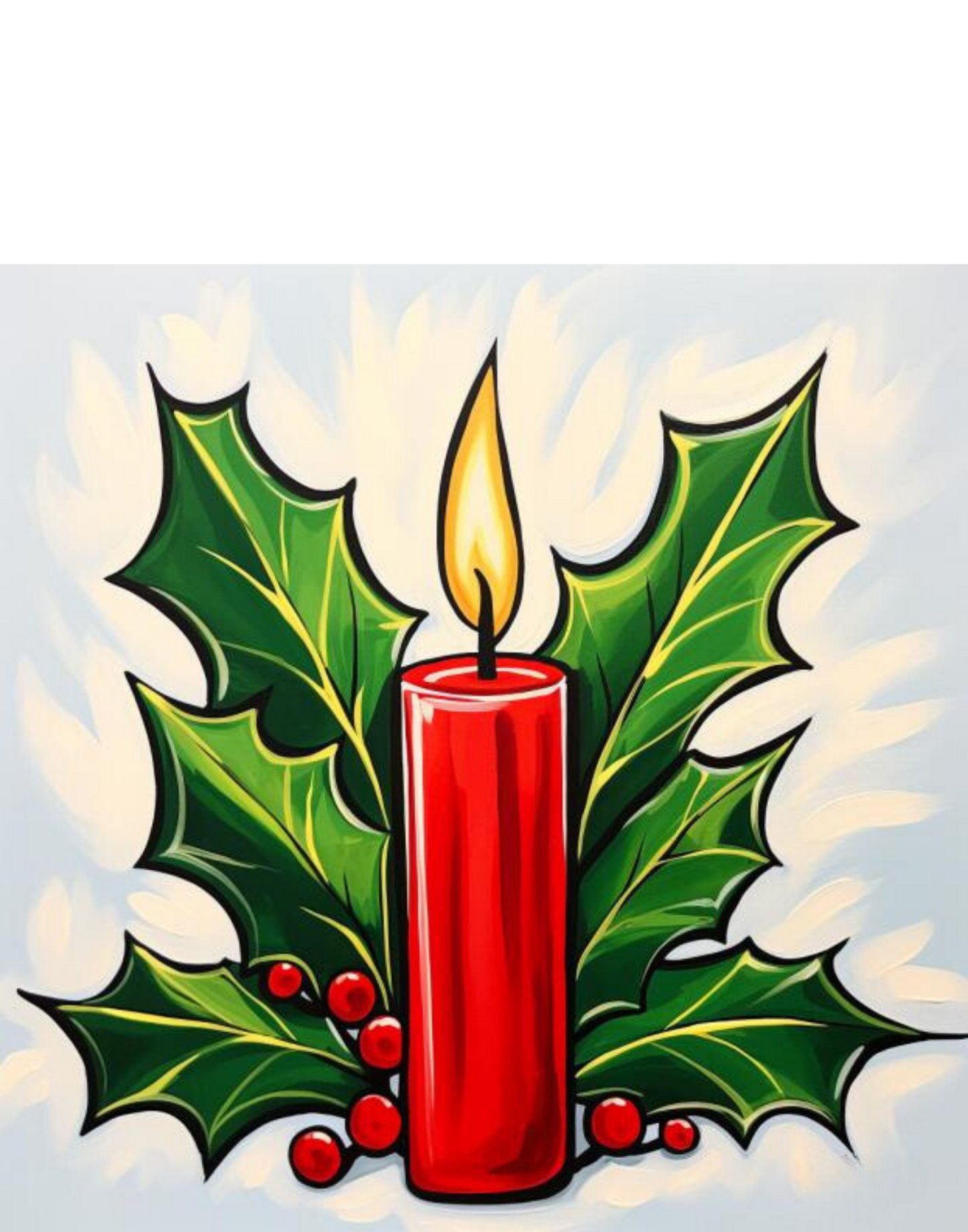 Beautiful Holiday Candle